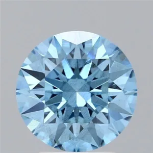 3.16 Carat Round Fancy Vivid Blue SI2 Lab Diamond