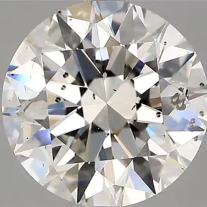 3.24 Carat Round H SI2 Natural Diamond