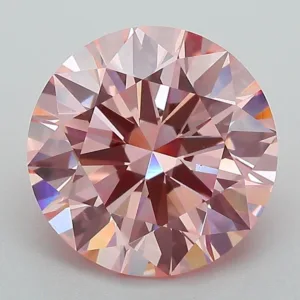 3.49 Carat Round Fancy Pink VS1 Lab Diamond