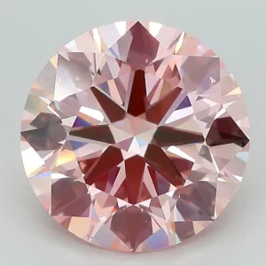 3.97 Carat Round Fancy Pink VVS2 Lab Diamond
