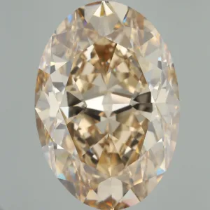 38.88 Carat Oval Fancy Brown Yellow VS2 Natural Diamond