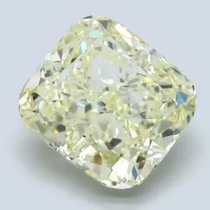 4.01 Carat Cushion Brilliant Fancy Yellow VS2 Natural Diamond