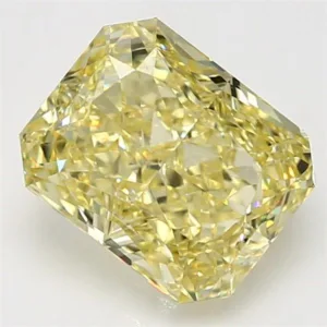 4.01 Carat Radiant Fancy Intense Yellow SI1 Natural Diamond