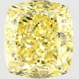 4.02 Carat Cushion Modified Fancy Yellow SI2 Natural Diamond