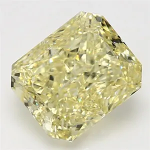 4.02 Carat Radiant Fancy Yellow VS2 Natural Diamond