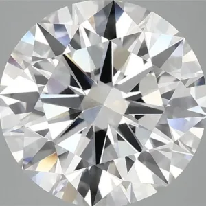 4.04 Carat Round F VVS2 Lab Diamond
