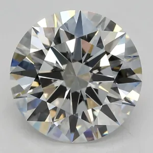 4.04 Carat Round F VVS2 Lab Diamond