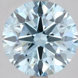 4.04 Carat Round Fancy Vivid Blue VS1 Lab Diamond