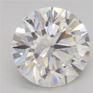 4.07 Carat Round F VVS2 Lab Diamond