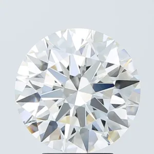 4.07 Carat Round F VVS2 Lab Diamond
