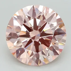 4.18 Carat Round Fancy Pink VS1 Lab Diamond
