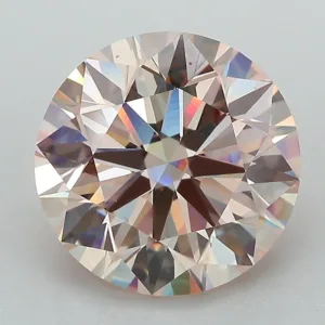 4.47 Carat Round Fancy Pink VS1 Lab Diamond