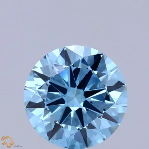 4.5 Carat Round Fancy Vivid Blue VVS2 Lab Diamond