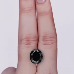 5 Carat Oval Black Natural Diamond