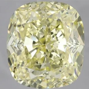 5.08 Carat Cushion Brilliant Fancy Yellow VVS1 Natural Diamond