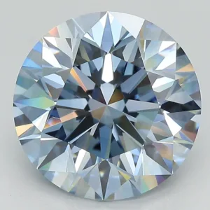 5.09 Carat Round Fancy Blue VS1 Lab Diamond
