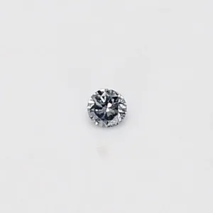 0.03 Carat Round Fancy Light Gray Natural Diamond