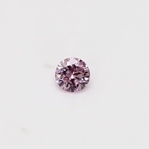 0.06 Carat Round Fancy Intense Pink Natural Diamond