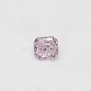 0.1 Carat Radiant Fancy Pink Purple Natural Diamond