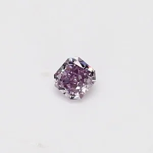 0.1 Carat Radiant Fancy Pink Purple Natural Diamond