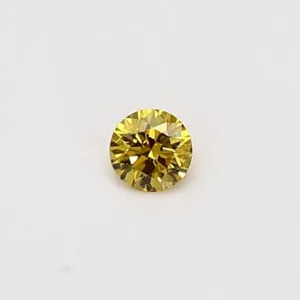 0.1 Carat Round Yellow Natural Diamond