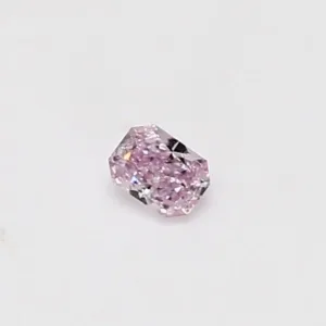 0.11 Carat Radiant Fancy Purple Pink Natural Diamond