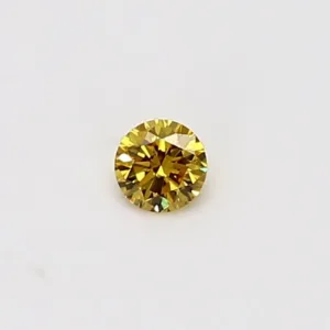 0.11 Carat Round Yellow Natural Diamond