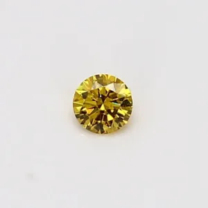 0.12 Carat Round Yellow Natural Diamond