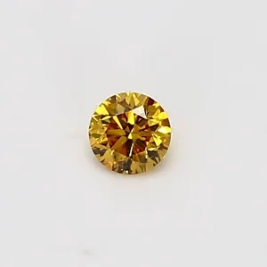 0.16 Carat Round Yellow VVS2 Natural Diamond