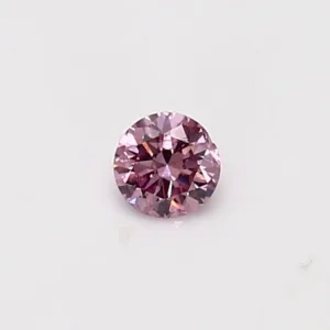 0.17 Carat Round Pink I1 Natural Diamond