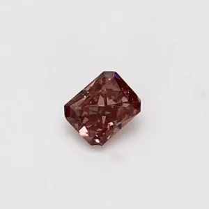 0.19 Carat Radiant Fancy Deep Pink Natural Diamond