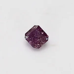 0.19 Carat Radiant Fancy Deep Purple Pink Natural Diamond