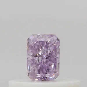 0.2 Carat Radiant Fancy Intense Purple SI1 Natural Diamond
