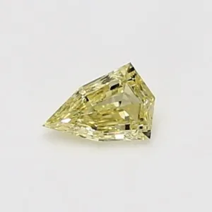 0.23 Carat Kite Fancy Yellow SI2 Natural Diamond