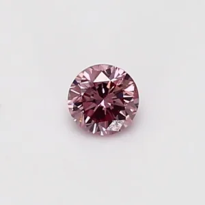 0.24 Carat Round Pink SI1 Natural Diamond