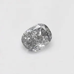 0.28 Carat Cushion Modified Fancy Light Gray Blue Natural Diamond