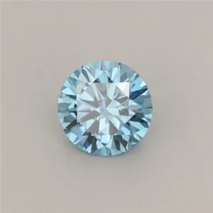 0.28 Carat Round Fancy Vivid Blue VS1 Lab Diamond