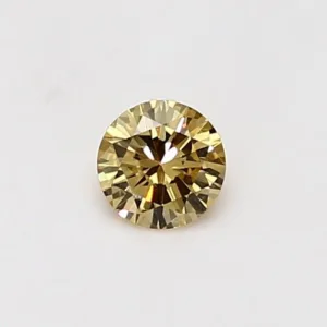 0.29 Carat Round Fancy Intense Yellow Natural Diamond