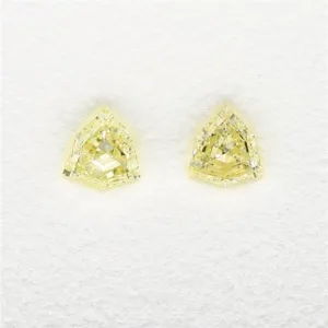 0.29 Carat Shield Fancy Yellow SI2 Natural Diamond