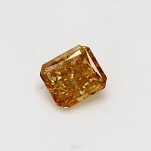 0.31 Carat Radiant Fancy Deep Orange Natural Diamond