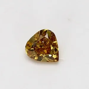 0.33 Carat Heart Fancy Deep Yellow SI2 Natural Diamond