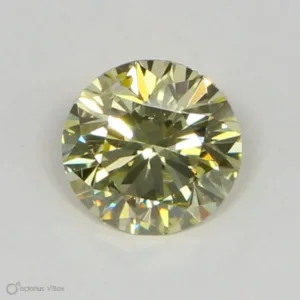0.33 Carat Round Fancy Yellow SI2 Lab Diamond