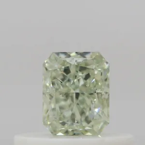 0.35 Carat Radiant Fancy Light Green SI1 Natural Diamond