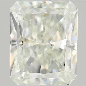 0.35 Carat Radiant Very Light Green VS2 Natural Diamond