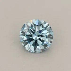 0.36 Carat Round Fancy Vivid Blue VS1 Lab Diamond