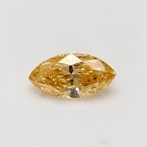 0.39 Carat Marquise Fancy Intense Yellow Natural Diamond