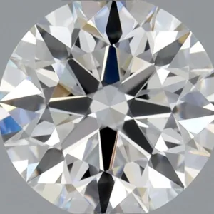 0.39 Carat Round F VVS1 Natural Diamond