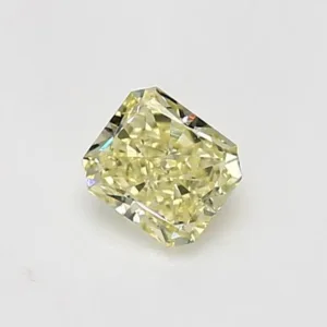 0.5 Carat Radiant Fancy Yellow VS1 Natural Diamond