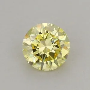 0.52 Carat Round Fancy Intense Yellow VS2 Lab Diamond