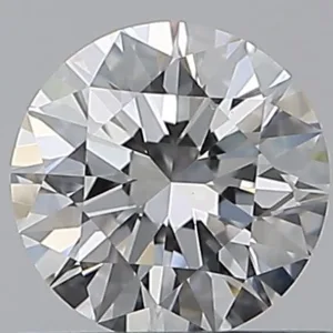 0.53 Carat Round F VS2 Natural Diamond